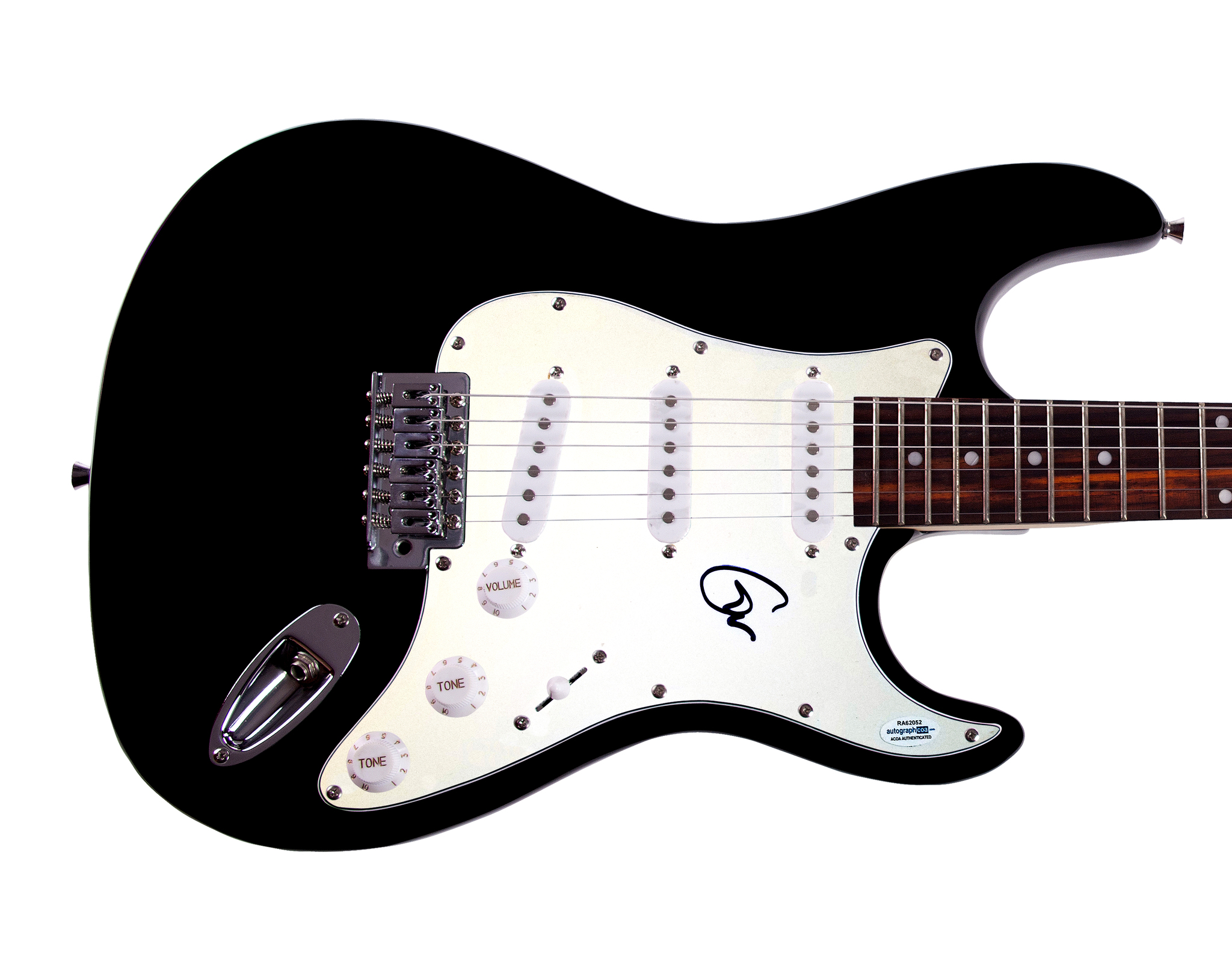 signed autographed guitar