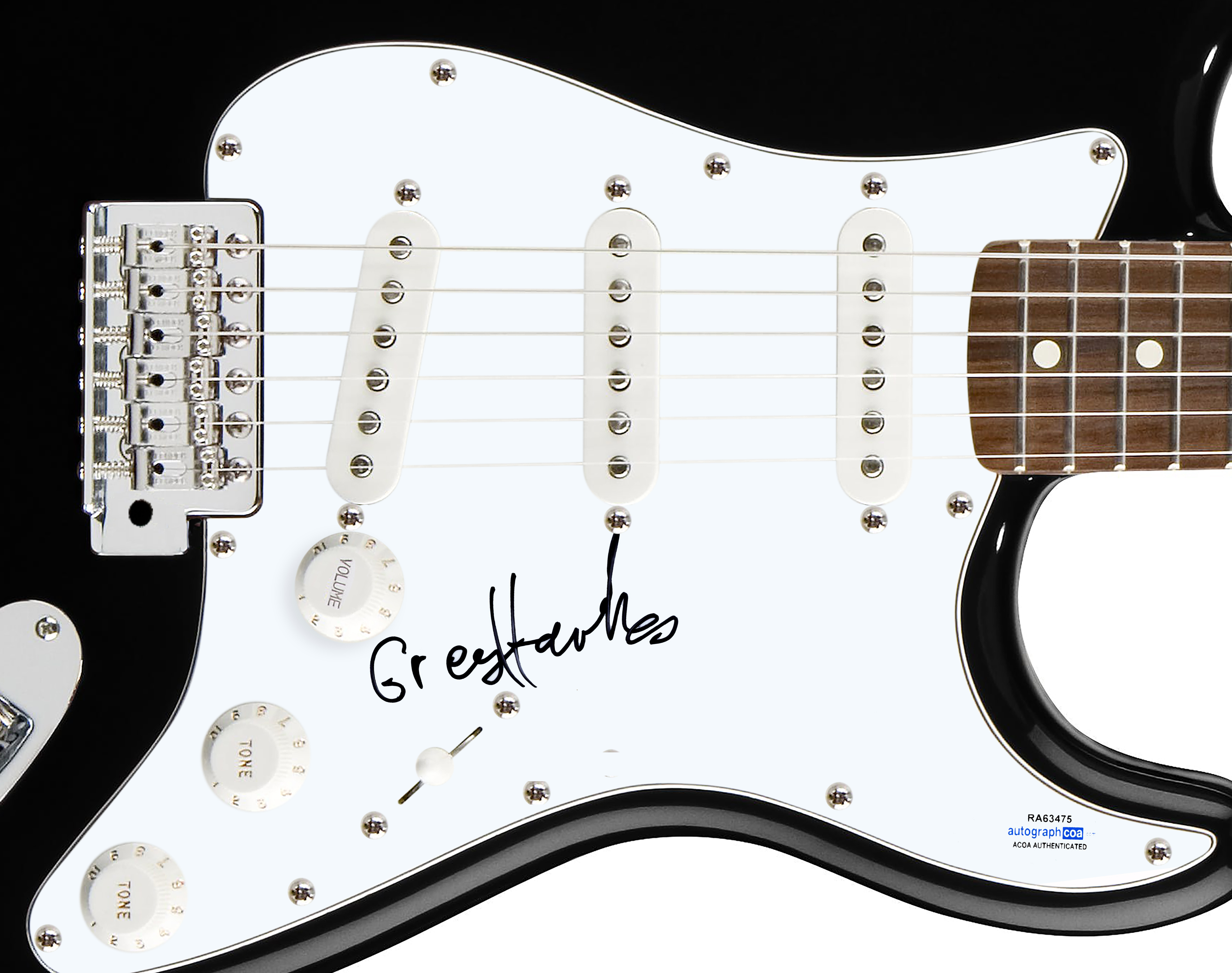 The Cars Greg Hawkes Autographed Signed Guitar Acoa Ebay