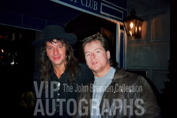 Richie Sambora Photo with RACC Autograph Collector John Brennan