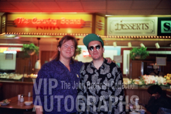 Elvis Costello Photo with Authentic Autograph Dealer John Brennan Elvis Costello Photo with Authentic Autograph Dealer John Brennan