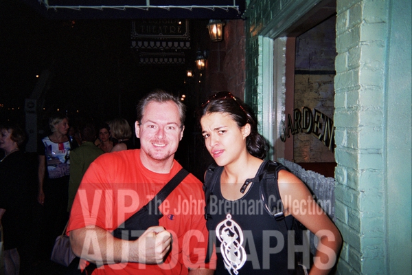 Michelle Rodriguez Photo with RACC Autograph Collector John Brennan