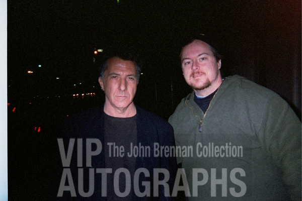 Dustin Hoffman Photo with RACC Autograph Collector John Brennan