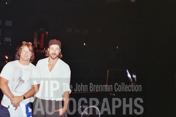 Brad Pitt Photo with RACC Autograph Collector John Brennan Brad Pitt Photo with RACC Autograph Collector John Brennan