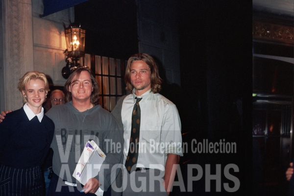 Brad Pitt Juliette Lewis Photo with RACC Autograph Collector John Brennan