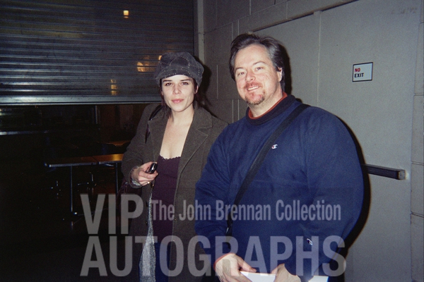 Neve Campbell Photo with RACC Autograph Collector John Brennan