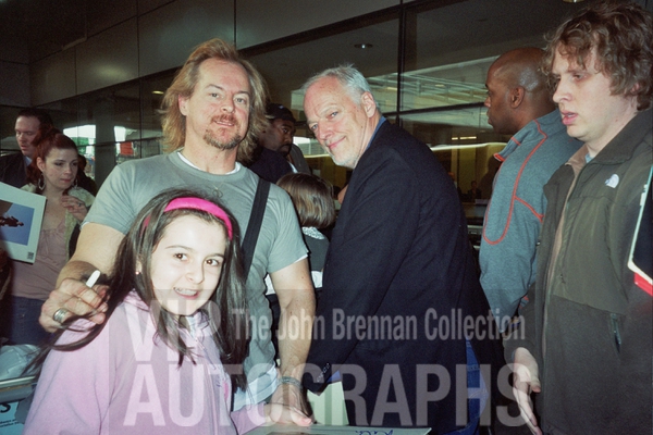 David Gilmour Photo with RACC Autograph Collector John Brennan