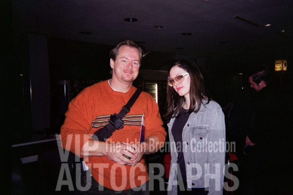 Rose McGowan Photo with RACC Autograph Collector John Brennan