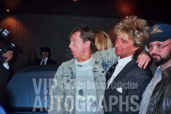 Rod Stewart Photo with Authentic Autograph Dealer John Brennan Rod Stewart Photo with Authentic Autograph Dealer John Brennan